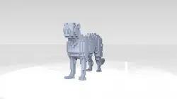 Leopard Voxel 3D model