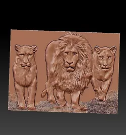 lions 3D model