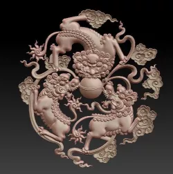 lions 3D model