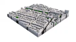 London city tile Level 2 block TQ2881 North East 3D model