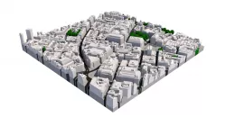 London city tile Level 2 block TQ2980 North East 3D model