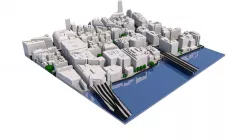 London city tile Level 2 block TQ3280 North East 3D model