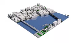 London city tile Level 2 block TQ3280 North West 3D model