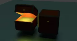 Low-Poly Chest Low-poly  3D model