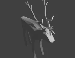 Low-poly Deer 3D model