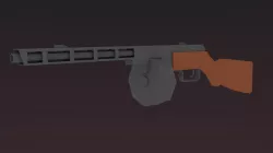 Low-Poly PPSH-41 Low-poly  3D model