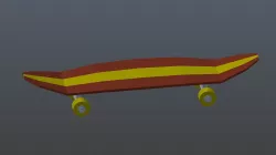Low poly skateboard Low-poly  3D model