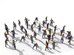 Low Poly Workers Packs 2 Low-poly  3D model