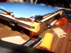 M5 nut clip for heatbed height adjustment, use allen key only!
