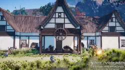 Medieval Modular City - Buildings and windmill Low-poly  3D model