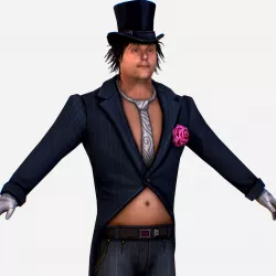 Member Rock Music Band - Pasha Low-poly  3D model