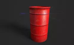 metal Barrel  Low-poly  3D model