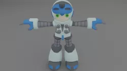 Mighty no 9 character Beck 3D model
