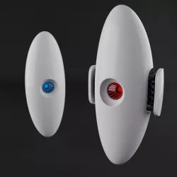 Military space bot 3D model