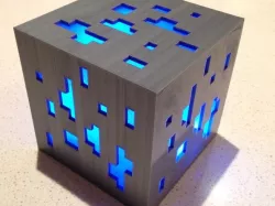 Minecraft diamond ore lamp