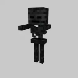 MINECRAFT WITHER SKELETON Low-poly  3D model
