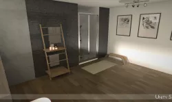 Modern bathroom 1 Low-poly  3D model