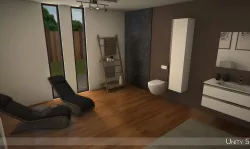 Modern bathroom 2 Low-poly  3D model