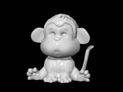 Monkey 3D print model