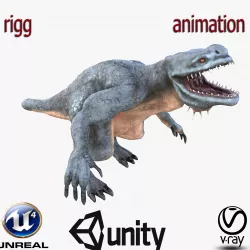 Monster Rex Low-poly  3D model