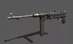 MP40 Submachine gun Low-poly 3D model