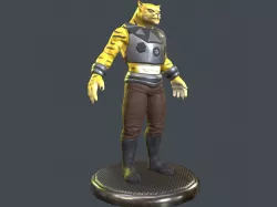 Mutant Cat Low-poly  3D model