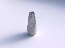 Narrow top vase helix with strange tiles 3D print model