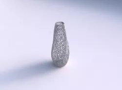 Narrow top vase helix with twisted lattice tiles 3D print model