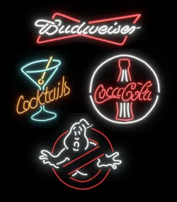 Neon Signs Low-poly  3D model