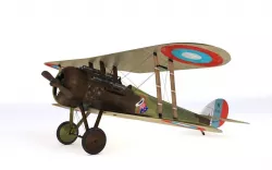 Nieuport 28 C1 French WW1 biplane fighter 3D model