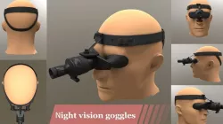 Night vision goggles tactical mask GAME ready Low-poly  3D model