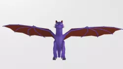 Non-realistic dragon 3D model