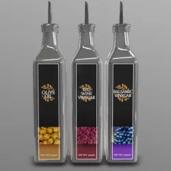 Oil Bottles Low-poly  3D model
