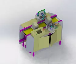 Packaging box labeling machine 3D model