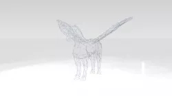Pegasus Wireframe 3D model