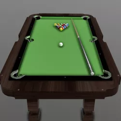 Pool Table Low-poly  3D model