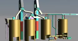 Production of rubber dense - mixer compartmen 3D model