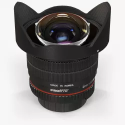 proOPTIC 8mm f 3-5 AS IF UMC Fish-eye CS II AE Nikon F Lens Low-poly  3D model