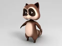 Raccoon Character 3D model