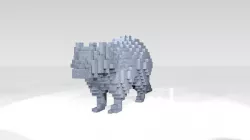 Raccoon Voxel 3D model