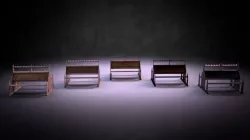 Reading Table M01 - The Marquis Collection Low-poly  3D model