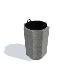 Refuse bin 4 Low-poly  3D model