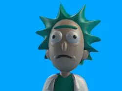 Rick from Rick and Morty 3D print model