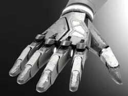 Robot hand dirt 3D model