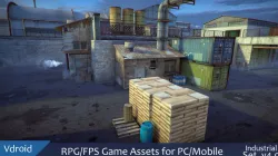 RPG FPS Game Assets for PC Mobile Industrial Set v4 Low-poly  3D model