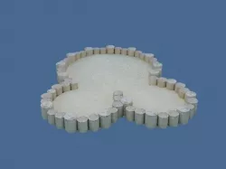 Sandbox Low-poly  3D model