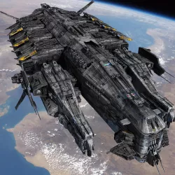 SciFi Destroyer 3D model