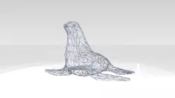 Seal Wireframe 3D model