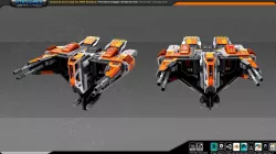 SF REBEL Bomber RF6 Low-poly  3D model