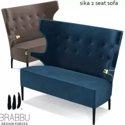 sika 2 seat sofa - factory Brabbu 3D model